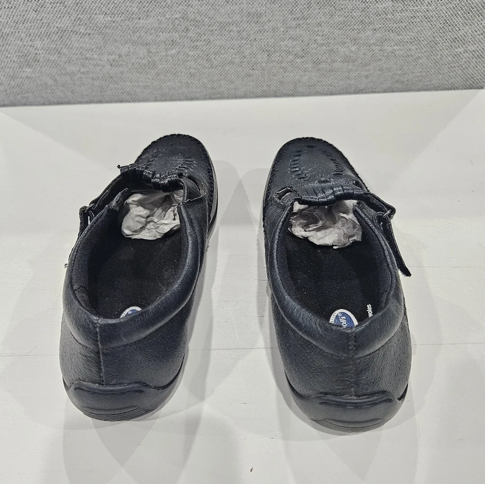 Dr. Scholl's Womens Black Woven Loafers Size 7